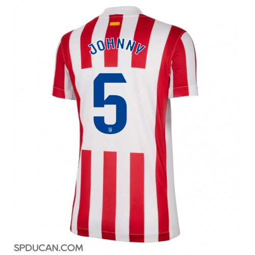 Zenski Nogometni Dres Atletico Madrid Johnny Cardoso #5 Domaci 2025-26 Kratak Rukav